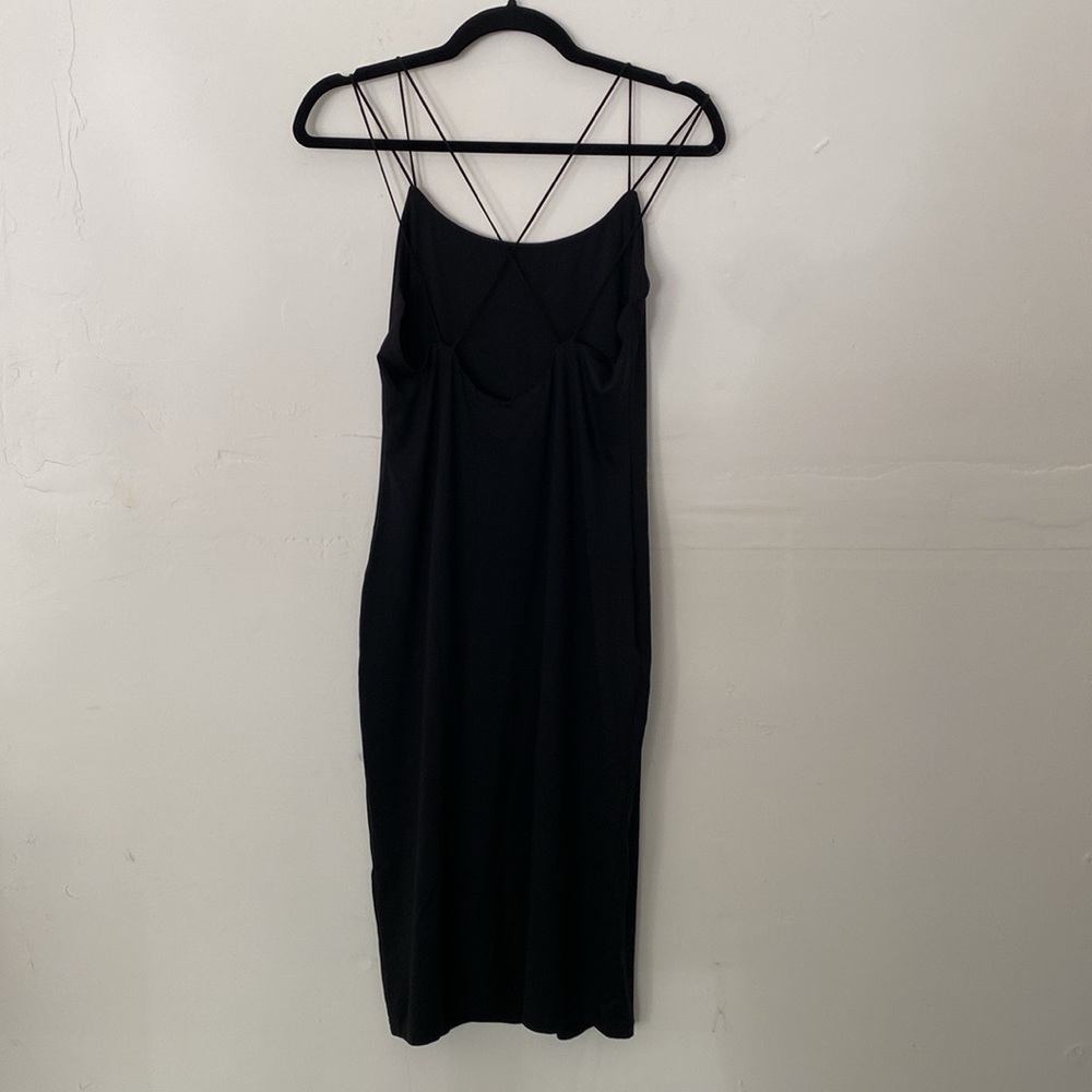 House of Harlow 1960 Black Slip Dress Size Your Size | Large Strappy Midi |
